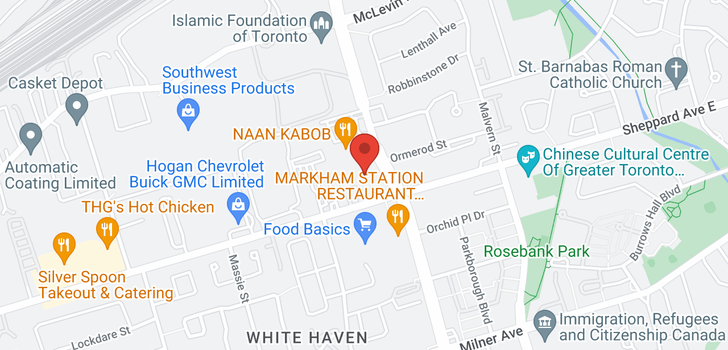 map of 1780 MARKHAM RD